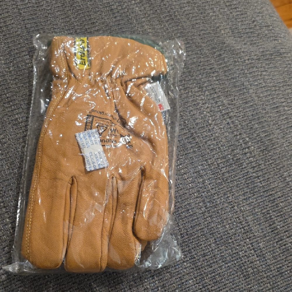Endura Oil Bloc. Men's Brown Leather Gloves. Size XL